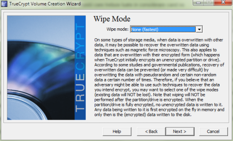 TrueCrypt Volume Creation Wizard