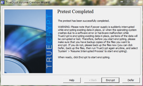 TrueCrypt Volume Creation Wizard