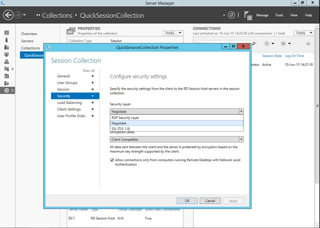 Remote Desktop configuration in ESET Secure Authentication