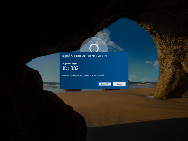 Multi-factor authentication on Windows lock screen