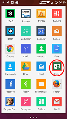 Android, Microsoft, Office, Excel, spreadsheet, create, edit, save