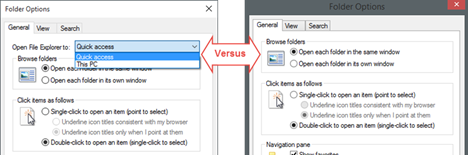 Windows 10, Windows 8.1, file, explorer, changes, differences