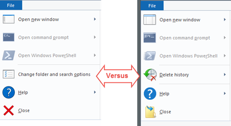 Windows 10, Windows 8.1, file, explorer, changes, differences