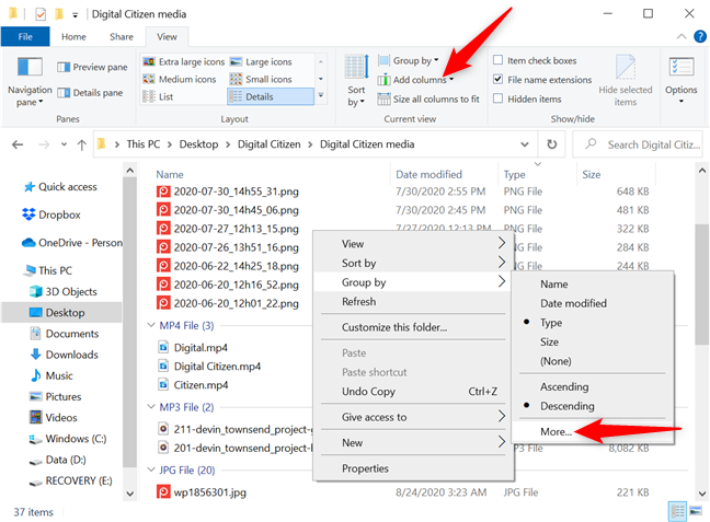 Add other grouping criteria