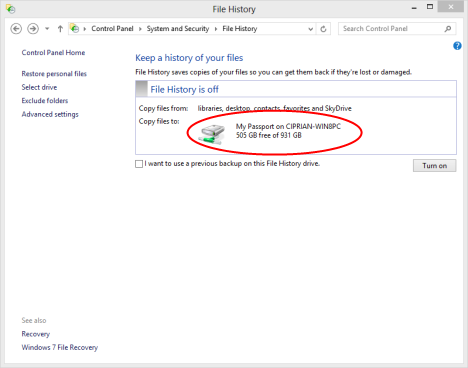 Windows 8 - How to Use File History with Network Drives & Locations to Backup Data