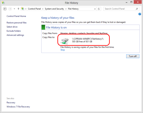 Windows 8 - How to Use File History with Network Drives & Locations to Backup Data