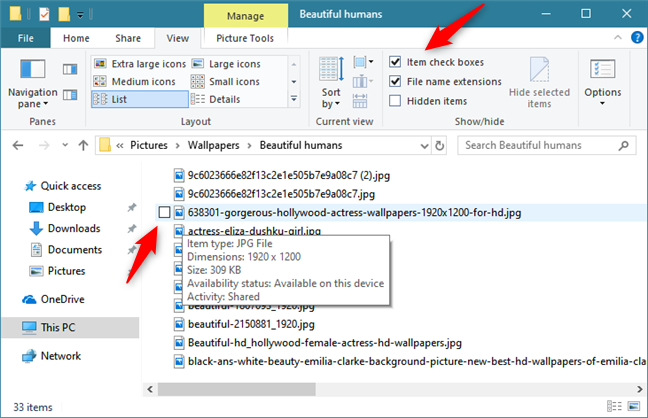 Making File Explorer show item checkboxes