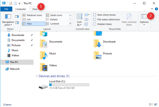 prepare a presentation of file explorer