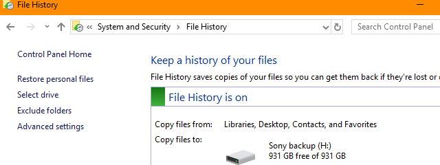 How to use File History - Windows 10's backup solution