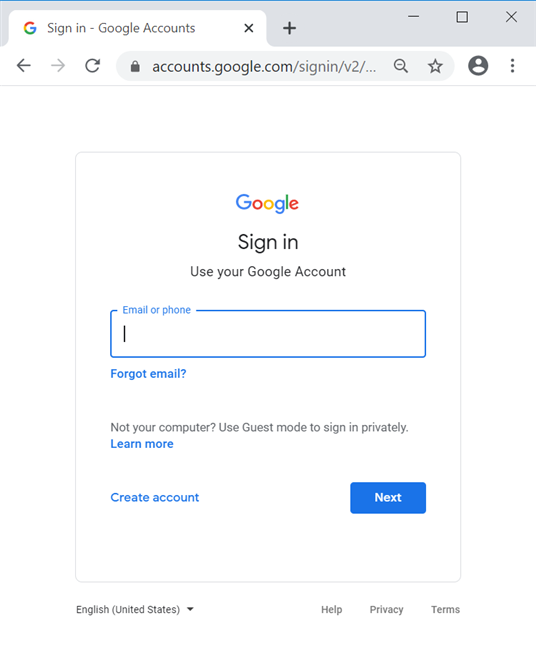 Sign in with the same account