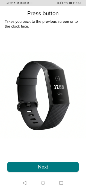 Setting up the Fitbit Charge 4