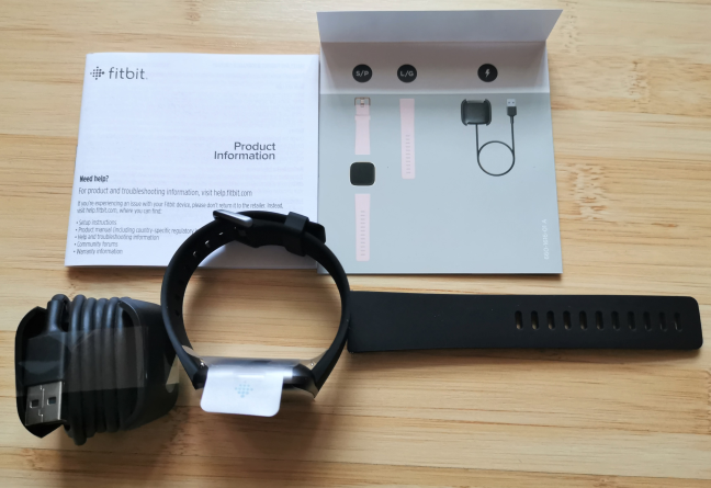 Fitbit Versa 2 - what is inside the box