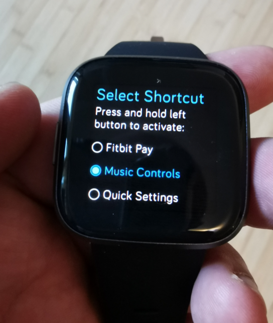 quick settings fitbit versa