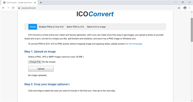 Use ICO Convert to create your own icons