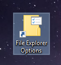 Explorer, Folder Options, Windows