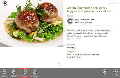 Windows 8.1, Food & Drink, recipes, wines, cocktails, cooking