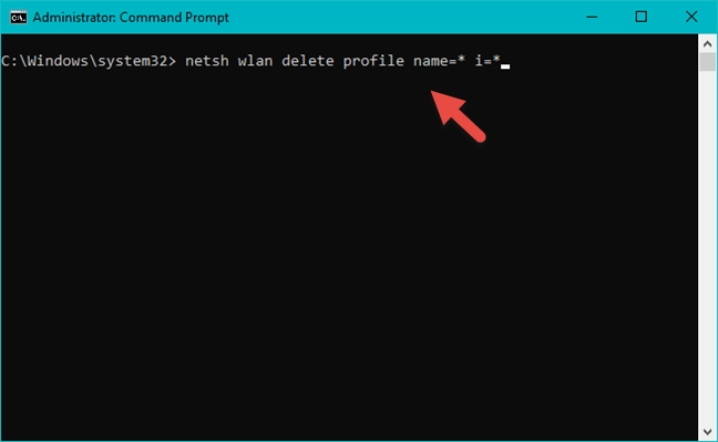 Delete all wireless networks using the Command Prompt