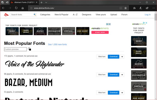 7 best locations where you can download safe free fonts | Digital Citizen