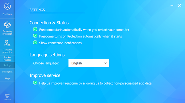 F-Secure Freedome, VPN, Windows