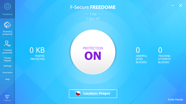 F-Secure Freedome, VPN, Windows