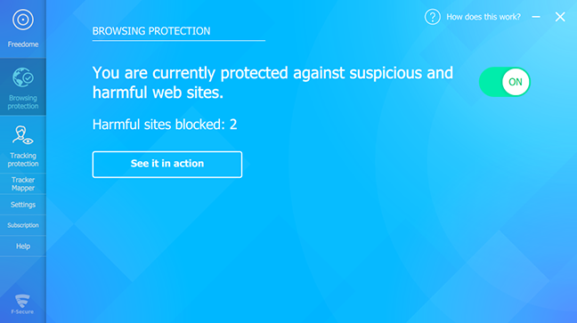 F-Secure Freedome, VPN, Windows