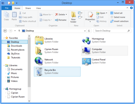 File Explorer in Windows 8