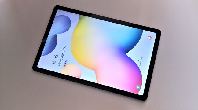 A view of the Samsung Galaxy Tab S6 Lite