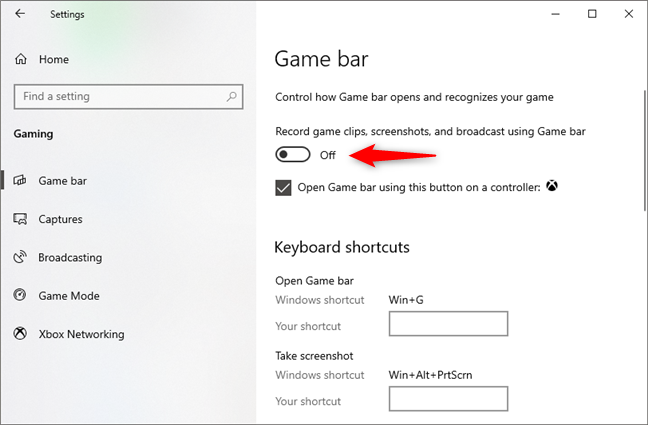 How To Enable And Open The Xbox Game Bar In Windows 10 Digital Citizen How To Enable And Open The Xbox Game Bar In Windows 10 Digital Citizen