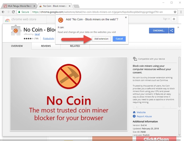 Google Chrome, No Coin