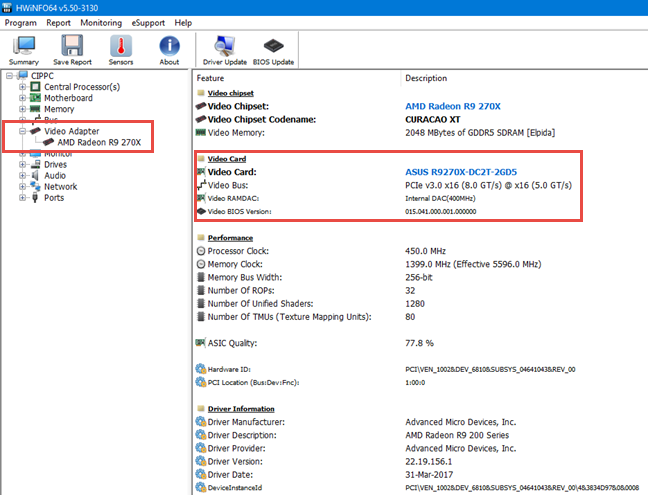how to detect graphics card windows 10