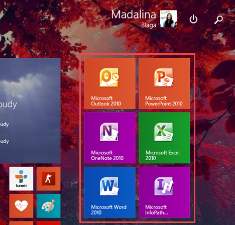 groups, shortcuts, Windows 8.1