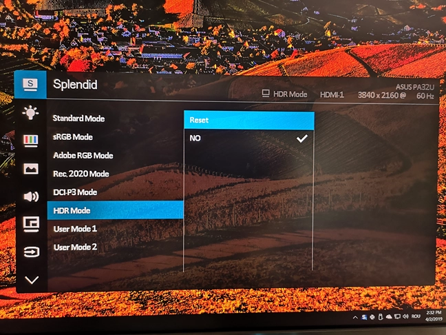 Enable HDR on your monitor or Smart TV