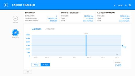 Windows 8.1, Health & Fitness, app