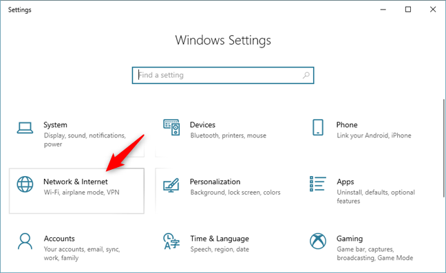 Windows 10 Settings