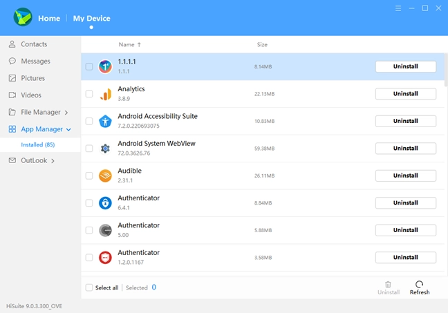 The apps on your Huawei smartphone or tablet
