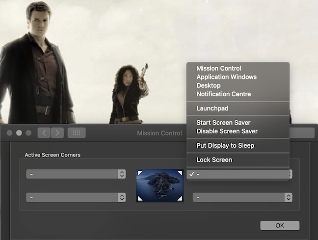 The Mac Hot Corners can be assigned several actions