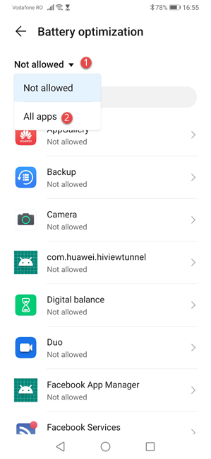 See All apps from your Huawei device