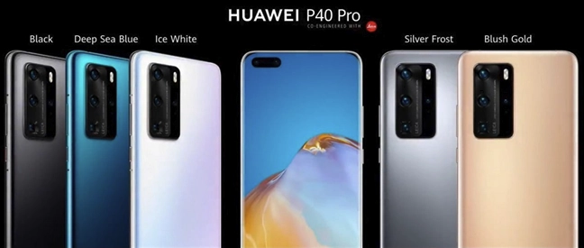 Color editions available for the Huawei P40 Pro