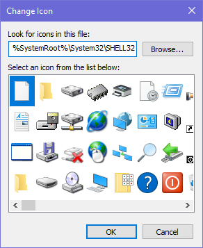 where to find icons in windows