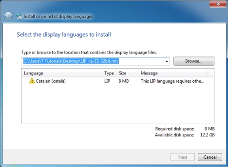 Display Language