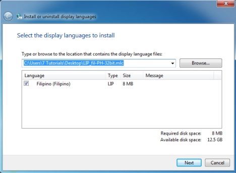 Display Language