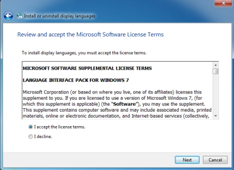 Display Language