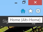 Internet Explorer 10, user interface, buttons, settings, tools