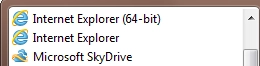 Internet Explorer 64 bit