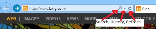 Internet Explorer 10, user interface, buttons, settings, tools