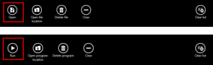 Internet Explorer, app, downlods, manage, run, clear, delete