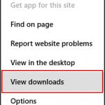 Internet Explorer, app, downlods, manage, run, clear, delete