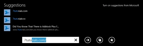 Internet Explorer 11, touch, version, Windows 8.1, enhanced, suggestions, turn on, turn off