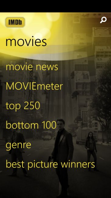 IMDb, Windows Phone, Windows 10 Mobile, app, features, movies, TV, theatres