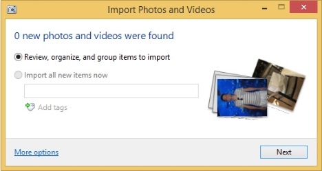 Windows, Photo Gallery, import, pictures, videos, digital camera